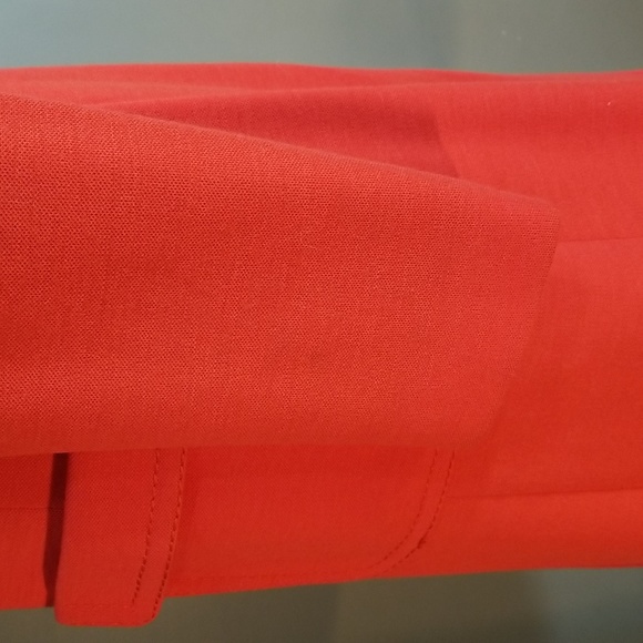 Vintage Modell orange/red womens 3/4 coat.  Aprox. Size 10 - 12 fully lined. - Picture 7 of 16